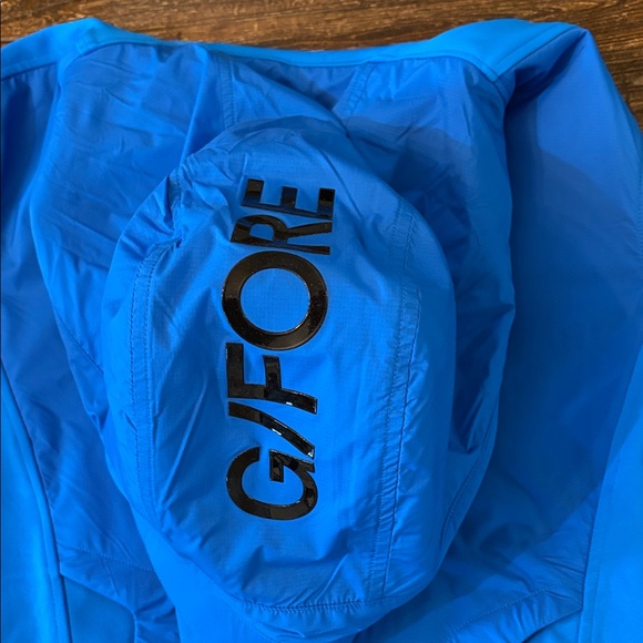 G/FORE G4 Wind Control Hooded Golf Jacket Medium NWT Racer Blue Piqué Gorpcore - Picture 9 of 10
